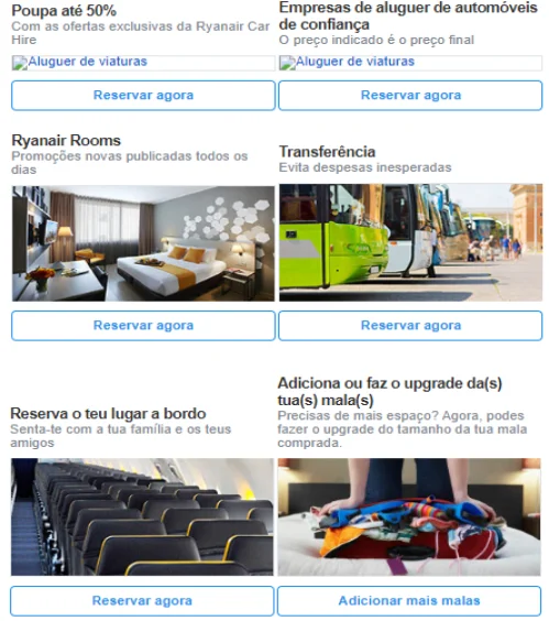 e-mail transacional low cost Ryanair