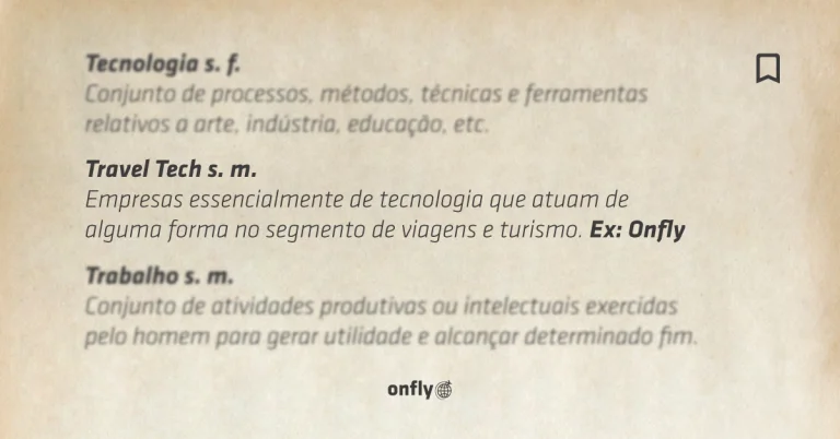 Dicionário das viagens corporativas